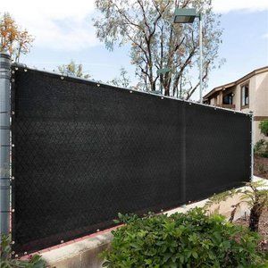 5' x 50' Black Fence Screen Windscreen Cover Netting Mesh Fabric Cloth